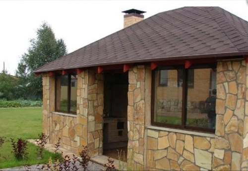 Плитняк златолит жёлтый для фасада 1,5-3 см купить в Можайску