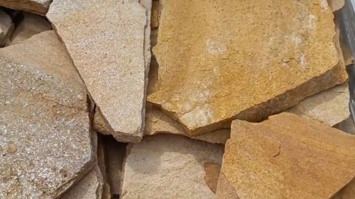 Плитняк златолит жёлтый для цоколя купить в Можайску