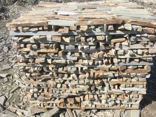 Горбушка златолит золотистый для облицовки купить в Можайску