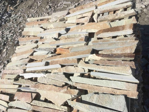 Горбушка златолит золотистый для облицовки купить в Можайску