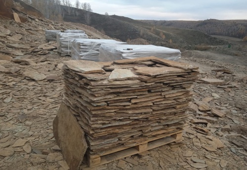 Плитняк кора дерева для цоколя, отмостки купить в Можайску