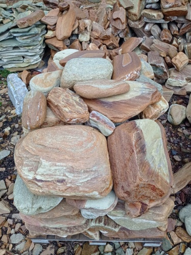 Златолит жёлтый, жёлто-зелёный глыбки и валуны для ланшафтного дизайна купить в Можайску