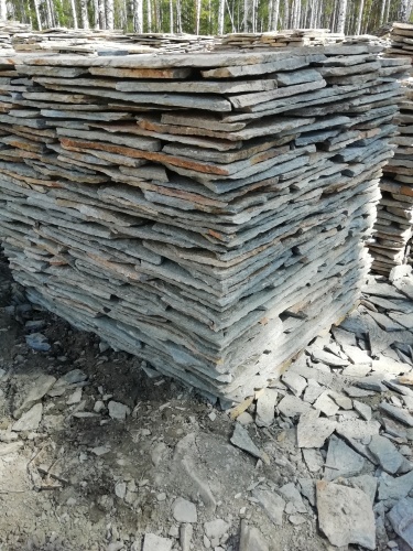 Плитняк златолит Уральский для цоколя, отмостки купить в Можайску